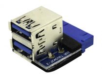 Espada EI DC20p-USB3x2s Переходник 20pin - 2xUSB3.0 (вертикальное расположение портов)