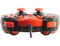 Геймпад Dialog Action GP-A15 Black-Red (Vibration, 12кн, 8 поз.перекл, 2 мини-джойстика, USB)