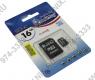 SmartBuy SB16GBSDCL4-01 microSDHC 16Gb Class4 + microSD-- SD Adapter