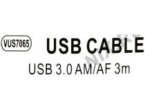 VCOM VUS7065-3м Кабель удлинительный USB 3.0 A-- A 3м