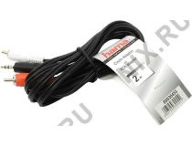 Hama 30455 Кабель Jack3.5-M -- 2RCA-M 2м