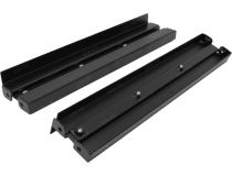 NT UNIRAILSSt 480 B Направляющие универсальные 2U, чёрные, регулировка 450-570 мм, усиленные