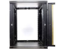 NT WALLBOX LIGHT 15-66 B Шкаф 19 настенный, чёрный 15U 600*650, дверь стекло-металл