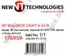 NT WALLBOX LIGHT 6-63 B Шкаф 19 настенный, чёрный 6U 600*350, дверь стекло-металл