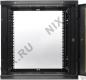 NT WALLBOX LIGHT 12-63 B Шкаф 19 настенный, чёрный 12U 600*350, дверь стекло-металл