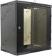 NT WALLBOX LIGHT 12-63 B Шкаф 19 настенный, чёрный 12U 600*350, дверь стекло-металл