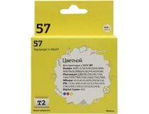Картридж T2 ic-h6657 (№57) Color для HP DJ 450/5145/5150/5550/5552/5650,OJ 4105/4110/4215/4255