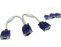 Espada EVGAM2xVGAF25 кабель-адаптер VGA 15M -  2xVGA 15F