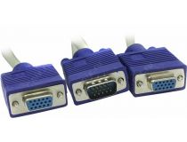 Espada EVGAM2xVGAF25 кабель-адаптер VGA 15M -  2xVGA 15F