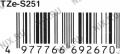 Brother TZe-S251 ламинированная лента для печати этикеток (ширина 24мм, 8м, чёрный на белом)