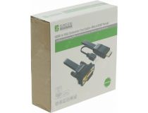Greenconnection <GC-HD2VGA5-3m> Кабель-адаптер HDMI  -> VGA(15M) (плоский, питание microUSB)