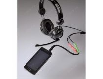 Hama 54573  Кабель-переходник 4-pin Jack3.5-M -- 2Jack3.5-F