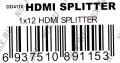 VCOM DD4112 1U HDMI Splitter (1in -  12out) + б.п.