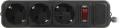 Сетевой фильтр ExeGate SP-3-1.8B Black  1.8м ( 3 розетки )  EX221176RUS 