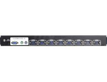 Procase E1708 1U выдвижная однорельсовая с LCD 17 + 8-port KVM Switch USB или PS/2