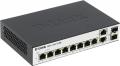 D-Link DGS-1100-10/ME Gigabit Smart Switch (8UTP 1000Mbps+ 2Combo 1000BASE-T/SFP)
