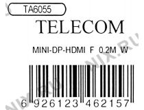 Telecom TA6055 Кабель-переходник miniDisplayPort (M) - HDMI (F)