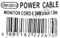 VCOM CE001-CU0.5-1.8м Кабель UPS - устройство 220V (IEC-320-C13--  IEC-320-C14) 1.8м
