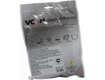 VCOM CE021-CU0.75-5м Кабель компьютер - розетка 220V 5м Европейский стандарт, Г-образный