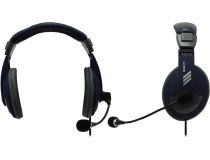 Наушники с микрофоном Defender Gryphon HN-750 Blue (шнур 2м, с регулятором громкости) 63748 