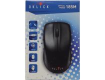 OKLICK Optical Mouse 185M  Black  (RTL) USB 3btn+Roll 945606 