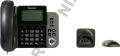 Panasonic KX-TGF310RUM Black проводной телефон+р/телефон (трубка с ЖК диспл.,DECT)