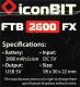Внешний аккумулятор iconBIT FTB2600FX FT-0026F  (USB 1A, 2600mAh, Li-Ion)