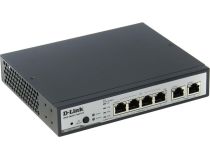 D-Link DES-1100-06MP ,A1A Управляемый коммутатор (4UTP 100Mbps PoE + 2UTP 1000Mbps)