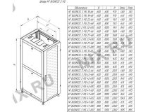NT BUSINESS 2 MG47-810 G Шкаф 19” напольный 47U 800х1000 , дверь со стеклом, серый (4ч)