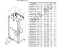 NT BUSINESS 2 MG22-610 B Шкаф 19 напольный 22U 600*1000, дверь состеклом, черный (3ч)