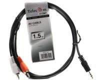 Telecom TAV7183-1.5M Кабель Jack3.5-M --  2RCA-M 1.5м