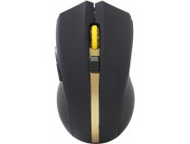 OKLICK Wireless Optical Mouse 495MW  Black&Gold  (RTL) USB 6btn+Roll 998168 