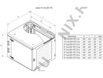 NT WALLBOX IP55 plus 15-66 B Шкаф 19 настенный, пылевлагозащищенный, чёрный, 15U 600*660, дверь стекло-металл.