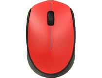 Logitech M171 Red Wireless Mouse 910-004641  (RTL) USB 3btn+Roll