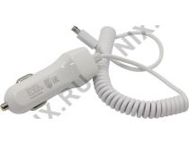 Jet.A UC-S15 White Автомобильное зарядное уст-во USB/microUSB(Вх. DC12-24V, Вых. DC5V, 10.5W, USB, microUSB)