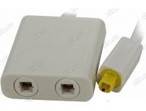 Разветвитель Toslink ODT(Toslink)-M --  2xODT(Toslink)-F White