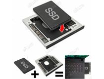 Orico L95SS-SV Шасси для 2.5 SATA HDD 9.5мм для установки в SATA 9.5мм отсек оптического привода ноутбука Slim