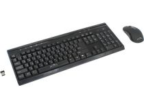 OKLICK Wireless Keyboard & Optical Mouse 280M Black (Кл-ра, USB,FM+Мышь 6кн, Roll, USB, FM) 337456 