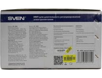 UPS 1000VA SVEN RT-1000 Black LCD, 2 евро розетки, без АКБ