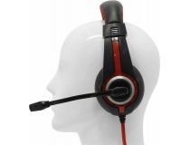 Наушники с микрофоном Defender Warhead G-185 (шнур 2м, с регулятором громкости) 64106 