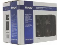 Колонки SVEN SPS-635 Black (2x20W, дерево)