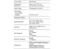 Miditower Thermaltake CA-1G6-00T1WN-00 Core G3 ATX без БП, с окном