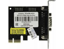 Espada PCIe2SLWCH  (OEM) PCI-Ex1, 2xCOM9M, LowProfile