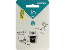 SmartBuy SB16GBPO-K USB2.0/USB micro-B OTG Flash Drive 16Gb (RTL)