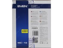 Колонки SVEN MC-10 (2x25W, Bluetooth, microSD, FM, ПДУ)