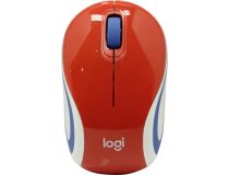 Logitech Wireless Mouse M187 Red 910-002732 (RTL) USB 3btn+Roll, беспроводная