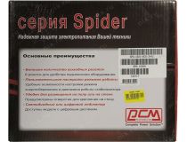 UPS 1000VA PowerCom Spider  SPD-1000N Euro Black 