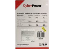 UPS 700VA CyberPower BRICs LCD BR700ELCD защита телефонной линии/RJ45, USB,+USB для зарядки моб.устройств