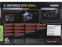 4Gb PCI-E GDDR5 GIGABYTE GV-N105TD5-4GD (RTL) DVI+HDMI+DP GeForce GTX1050Ti 