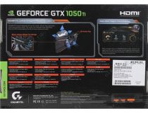 4Gb PCI-E GDDR5 GIGABYTE GV-N105TD5-4GD (RTL) DVI+HDMI+DP GeForce GTX1050Ti 